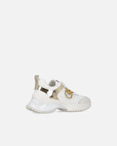 Sneakers Ariel mit Ledereffekt und spiegelnden Details - | Pinko