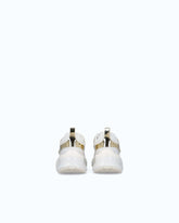 Ariel leather-effect sneakers with mirror detailing - | Pinko