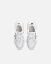 Ariel leather-effect sneakers with mirror detailing - White | Pinko