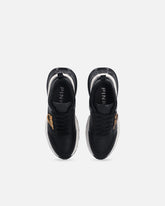 Ariel leather-effect sneakers with mirror detailing - | Pinko