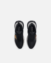 Ariel leather-effect sneakers with mirror detailing - Black | Pinko
