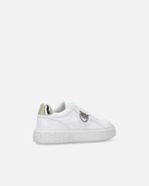 Leather sneakers with Love Birds logo - | Pinko