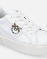 Sneakers aus Leder mit Logo Love Birds - | Pinko