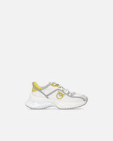 Ariel perforated sneakers with bird logo - | Pinko