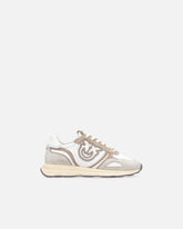 Suede sneakers with logo - | Pinko