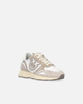 Sneakers aus Veloursleder mit Logo - | Pinko