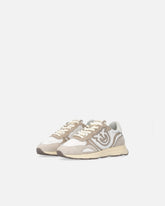 Sneakers aus Veloursleder mit Logo - | Pinko