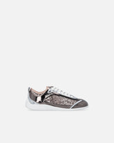 Sneakers with sequins and metallic inserts - | Pinko