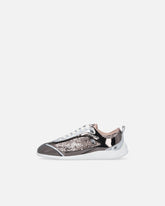Sneakers with sequins and metallic inserts - | Pinko