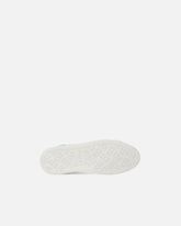 Leather sneakers with logo - Multicolor Green-White | Pinko