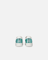 Leather sneakers with logo - Multicolor Green-White | Pinko