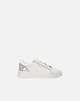 Leather sneakers with logo - White | Pinko