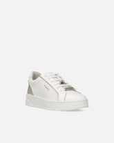 Leather sneakers with logo - White | Pinko