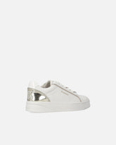 Leather sneakers with logo - White | Pinko