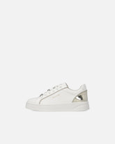 Leather sneakers with logo - White | Pinko