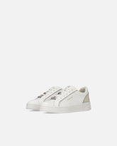 Leather sneakers with logo - White | Pinko