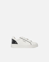 Leather sneakers with logo - White | Pinko