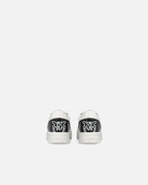 Leather sneakers with logo - White | Pinko