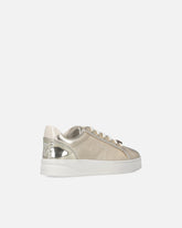 Laminated sneakers with logo - Beige | Pinko