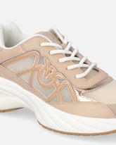 Sneakers mit einem Mix aus verschiedenen Einsätzen und Logo Love Birds - | Pinko