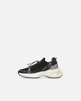 Knitted sneakers with laces and cord lock - | Pinko