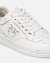 Sneakers aus Leder mit Logo Love Birds - | Pinko