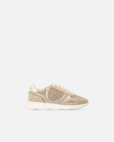 Sneakers aus Netzmesh und Veloursleder mit Logo Love Birds - | Pinko