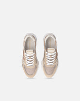 Mesh and suede sneakers with Love Birds logo - | Pinko