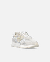 Sneakers aus Netzmesh und Veloursleder mit Logo Love Birds - | Pinko