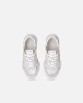 Mesh and suede sneakers with Love Birds logo - | Pinko