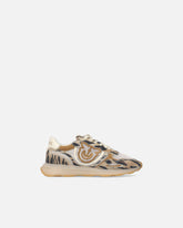 Sneakers mit Logo Love Birds und Animal-Print - | Pinko