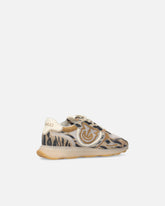 Sneakers mit Logo Love Birds und Animal-Print - | Pinko