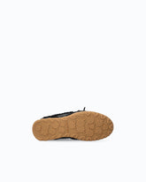 Lather sneakers with faux fur details - Black | Pinko
