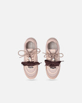 Sneakers mit doppelten Schnürsenkeln und Schmuckapplikationen - | Pinko