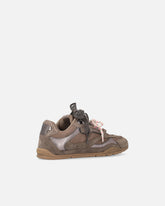 Sneakers with double laces and logo details - Brown | Pinko