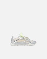 Laminated sneakers with double laces and jewel details - | Pinko