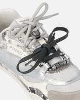 Python-print sneakers with double laces - | Pinko