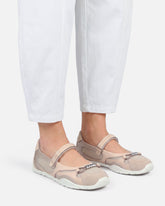 Sporty ballet flats with inserts and PINKO lettering - | Pinko