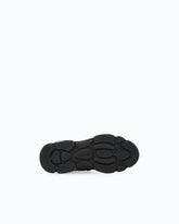 Leather sneakers with trekking-style laces - Black | Pinko