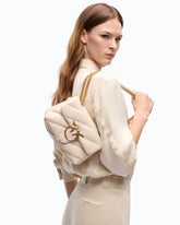 Small shoulder bag Love Bag Puff Maxi Quilt - White | Pinko