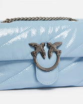 Kleine Tasche Love Bag Puff aus gestepptem Lackleder mit Schulterriemen PINKO Galleria -  | Pinko