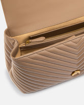 Große Handtasche Lady Love Bag Puff Chevron -  | Pinko