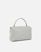 Medium handbag Love Bag Puff Chevron in nappa leather -  | Pinko