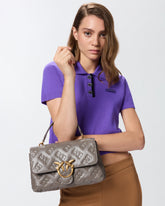 Mittlere Umhängetasche Love Bag Puff aus Nappaleder mit Logo -  | Pinko