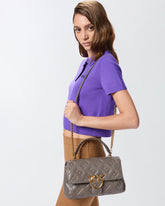 Mittlere Umhängetasche Love Bag Puff aus Nappaleder mit Logo -  | Pinko