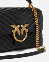 Medium handbag Lady Love Bag Puff Chevron -  | Pinko