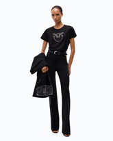 Flared ponte-knit trousers -  | Pinko