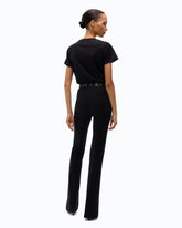 Flared ponte-knit trousers -  | Pinko