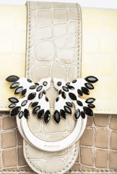 Mini Love Bag One Kroko glänzend zweifarbig PINKO Galleria -  | Pinko