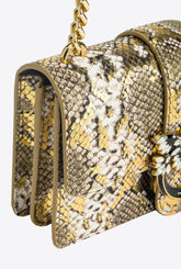 Mini Love Bag One Reptil Metallic PINKO Galleria -  | Pinko